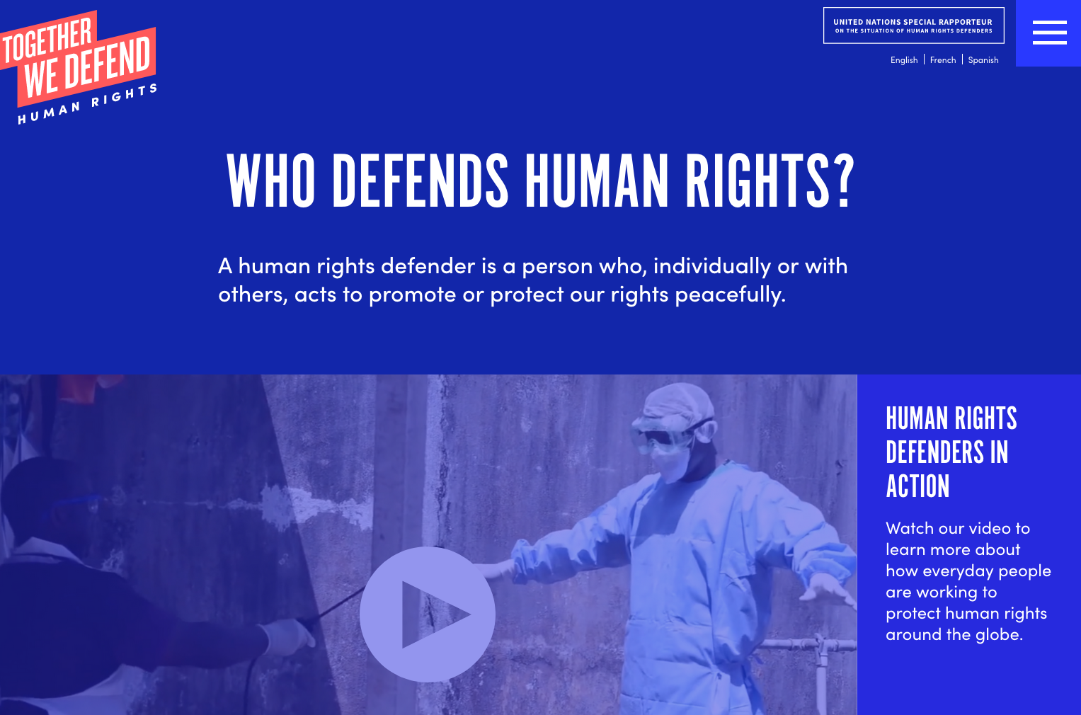 UN Human Rights Defender